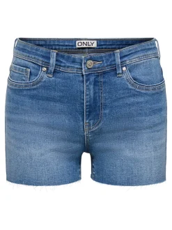 ONLWAUW Mid waist Regular fit Denim shorts
