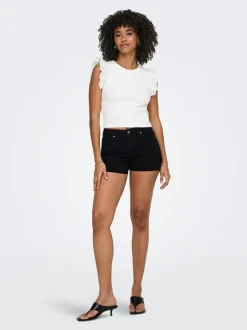 ONLWAUW Mid waist Regular fit Denim shorts