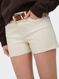 ONLWAUW Mid waist Regular fit Denim shorts