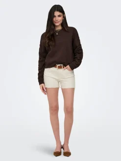 ONLWAUW Mid waist Regular fit Denim shorts