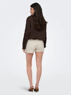 ONLWAUW Mid waist Regular fit Denim shorts