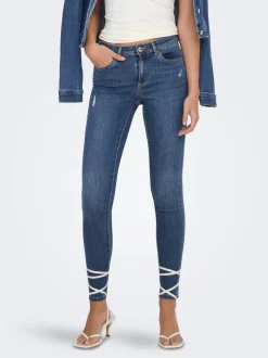 ONLWAUW Mid waist Skinny fit Jeans