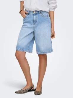 ONLZAGU-DORSI Mid waist Loose fit Denim shorts