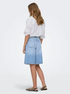 ONLZAGU-DORSI Mid waist Loose fit Denim shorts
