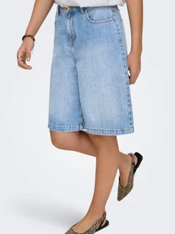 ONLZAGU-DORSI Mid waist Loose fit Denim shorts
