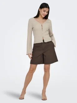 ONLZORA Mid waist Loose fit Bermuda shorts