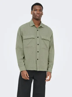 ONSCAIDEN Linnen Overshirt