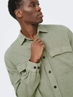 ONSCAIDEN Linnen Overshirt