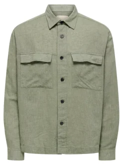 ONSCAIDEN Linnen Overshirt