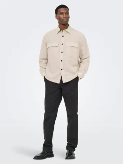 ONSCAIDEN Linnen Overshirt