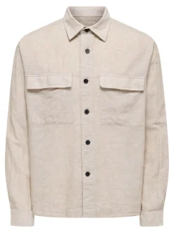 ONSCAIDEN Linnen Overshirt