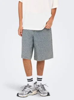 ONSCARL Mid waist Baggy fit Short met 5 zakken