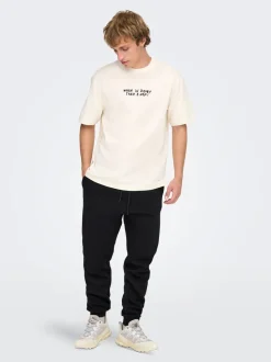 ONSCERES Regular fit Sweatstof broek