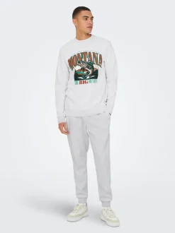 ONSCERES Regular fit Sweatstof broek