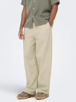 ONSDAVES Wide leg fit Linnen Broeken