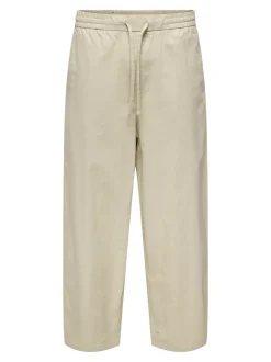 ONSDAVES Wide leg fit Linnen Broeken
