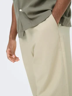 ONSDAVES Wide leg fit Linnen Broeken