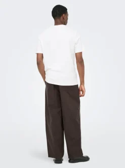 ONSDAVES Wide leg fit Linnen Broeken