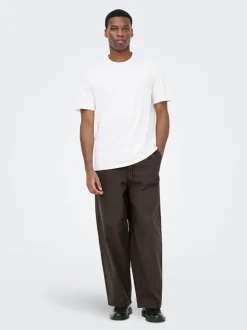 ONSDAVES Wide leg fit Linnen Broeken