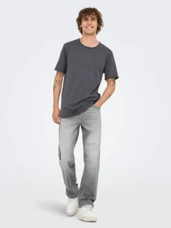 ONSEDGE Mid waist Straight fit Jeans