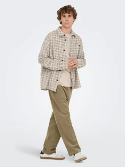 ONSFADE Loose fit corduroy Broeken