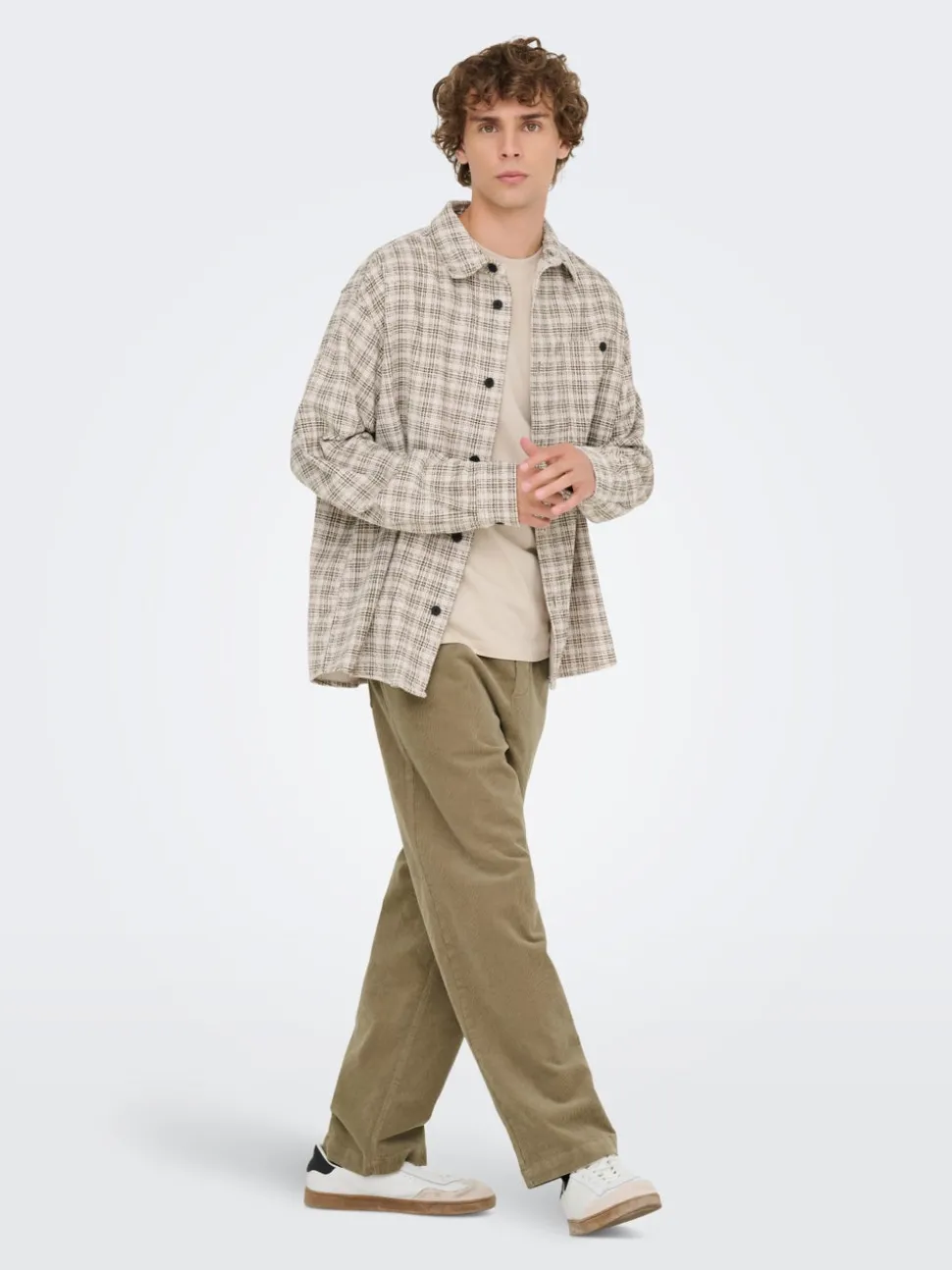 ONSFADE Loose fit corduroy Broeken
