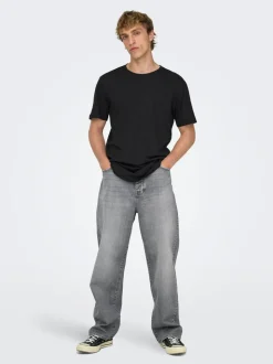 ONSFADE Mid rise Loose fit Strecth Jeans