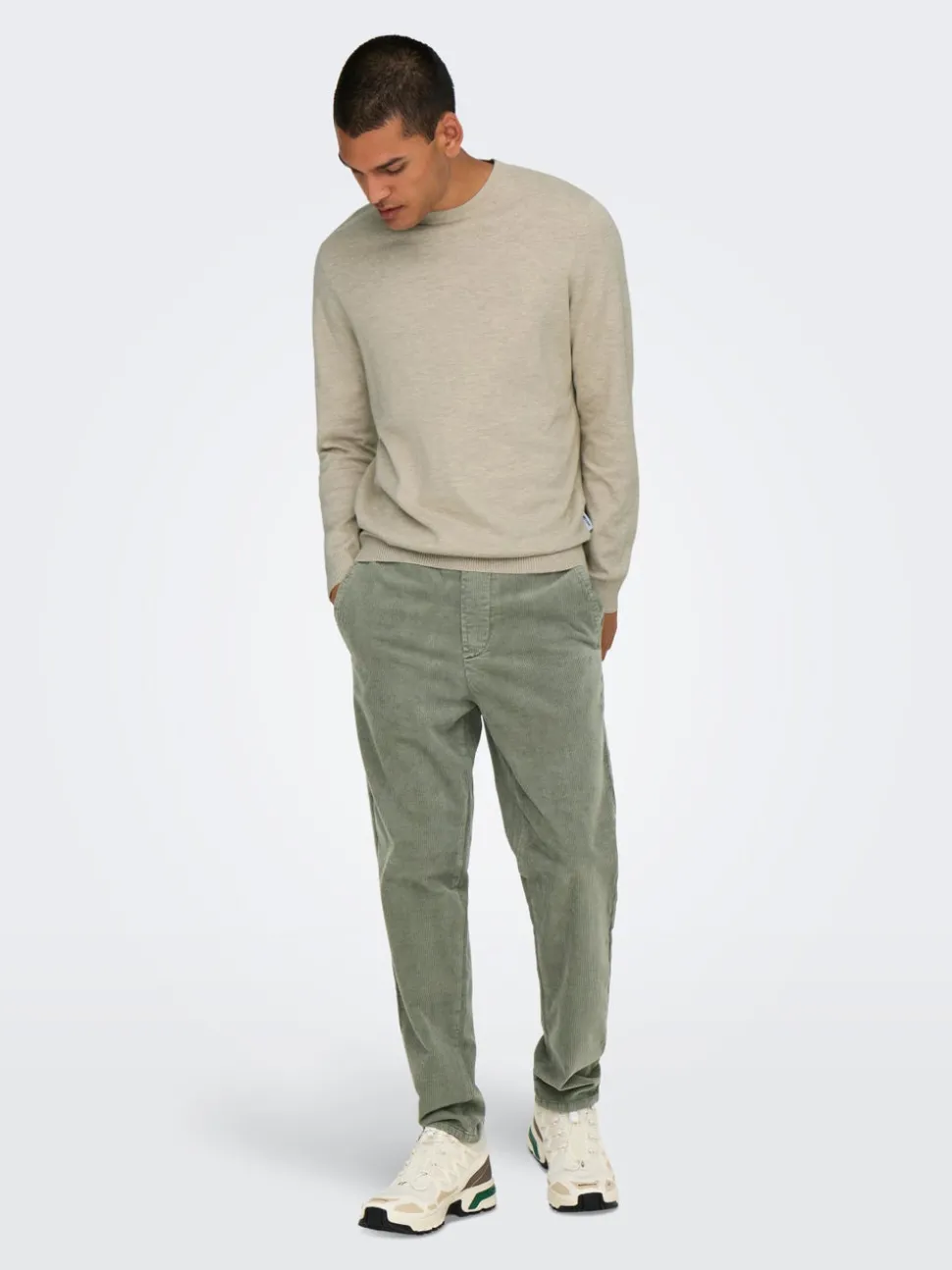 ONSLINUS Corduroy broek met tapered fit