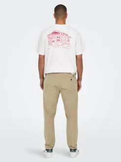 ONSLINUS Corduroy broek met tapered fit