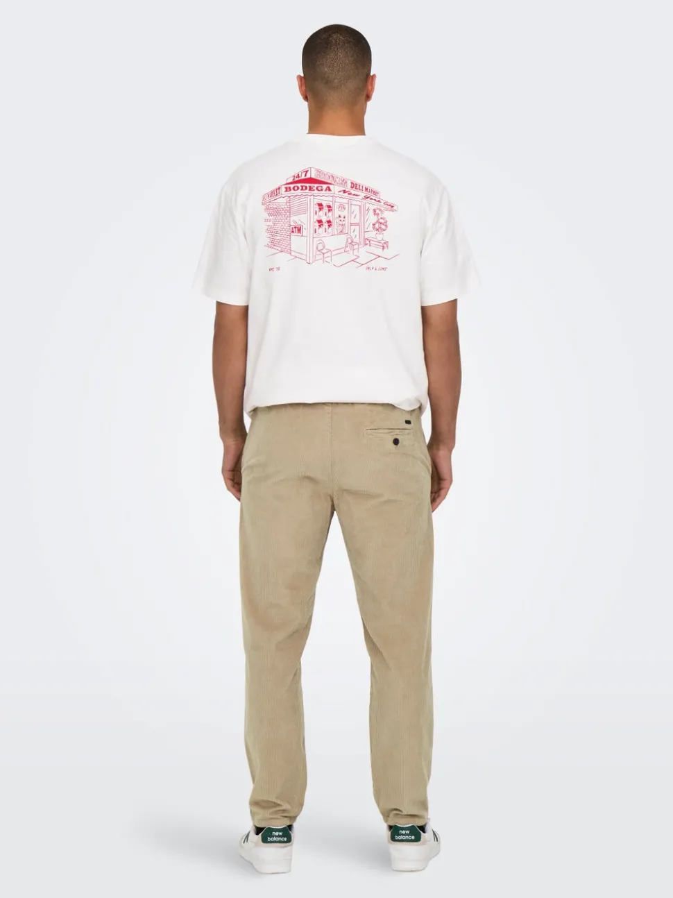 ONSLINUS Corduroy broek met tapered fit