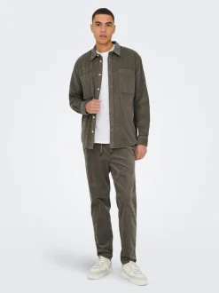 ONSLINUS Corduroy broek met tapered fit