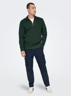 ONSLINUS Tapered fit Linnen Cargo broek