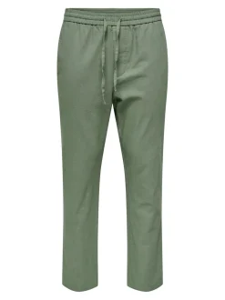 ONSLINUS Tapered fit Linnen Joggingbroek