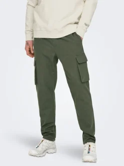 ONSLINUS Tapered fit Linnen Cargo broek