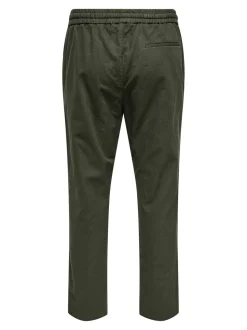 ONSLINUS Tapered fit Linnen Joggingbroek