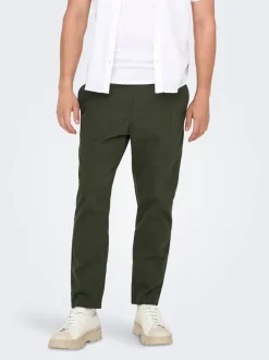 ONSLINUS Tapered fit Linnen Joggingbroek