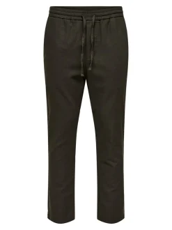 ONSLINUS Tapered fit Linnen Joggingbroek