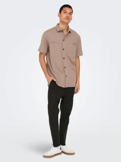 ONSLINUS Tapered fit Linnen Joggingbroek