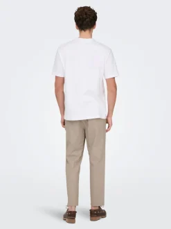 ONSLINUS Tapered fit Linnen Joggingbroek