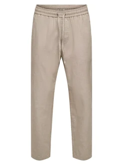 ONSLINUS Tapered fit Linnen Joggingbroek
