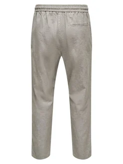 ONSLINUS Tapered fit Linnen Joggingbroek