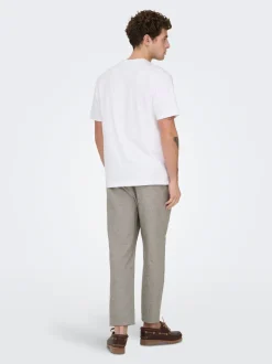 ONSLINUS Tapered fit Linnen Joggingbroek