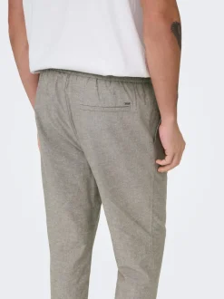 ONSLINUS Tapered fit Linnen Joggingbroek