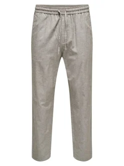 ONSLINUS Tapered fit Linnen Joggingbroek