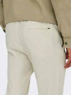 ONSLINUS Tapered fit Linnen Joggingbroek