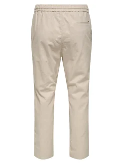ONSLINUS Tapered fit Linnen Joggingbroek