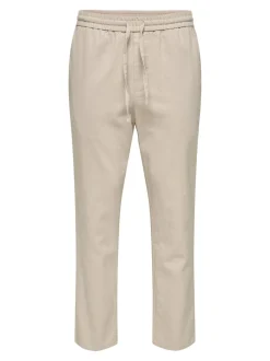 ONSLINUS Tapered fit Linnen Joggingbroek