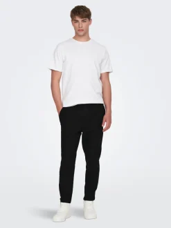 ONSLINUS Tapered fit Linnen Joggingbroek