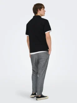 ONSLINUS Tapered fit Linnen Joggingbroek