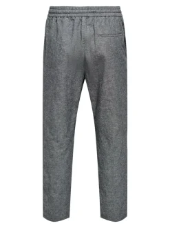ONSLINUS Tapered fit Linnen Joggingbroek